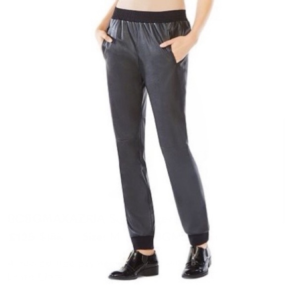 BcbgMaxAzria faux leather joggers size XS - Picture 5 of 8